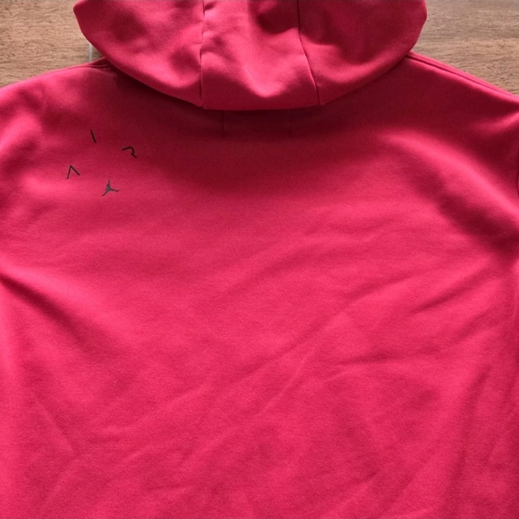 Vintage Nike Air Jordan Hoodie Men's Sz XL Pullover Dri-Fit Sweatshirt 90s Red - Picture 5 of 10